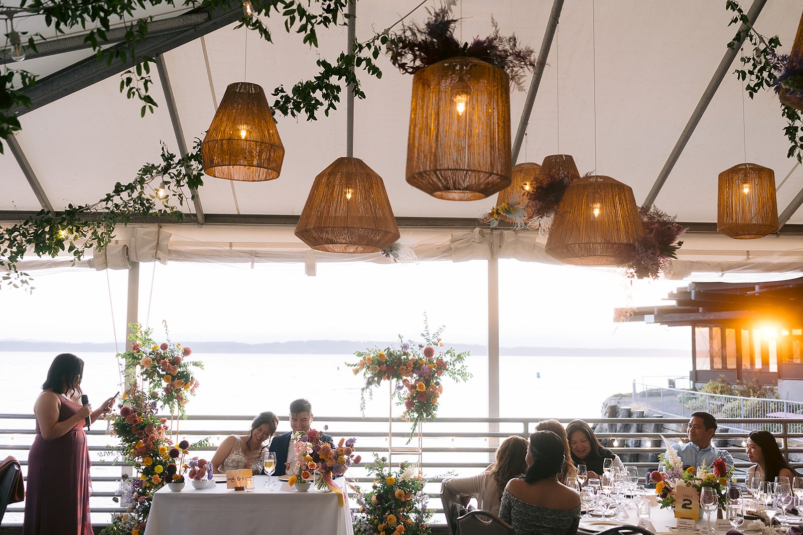 Outdoor Waterfront event venue at Rays Boathouse on the Seattle waterfront