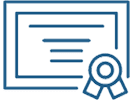 A green background with blue lines and a ribbon.